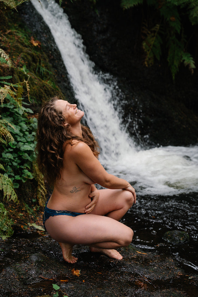 Planty Panties - Indigo Diamond Tie-Dye