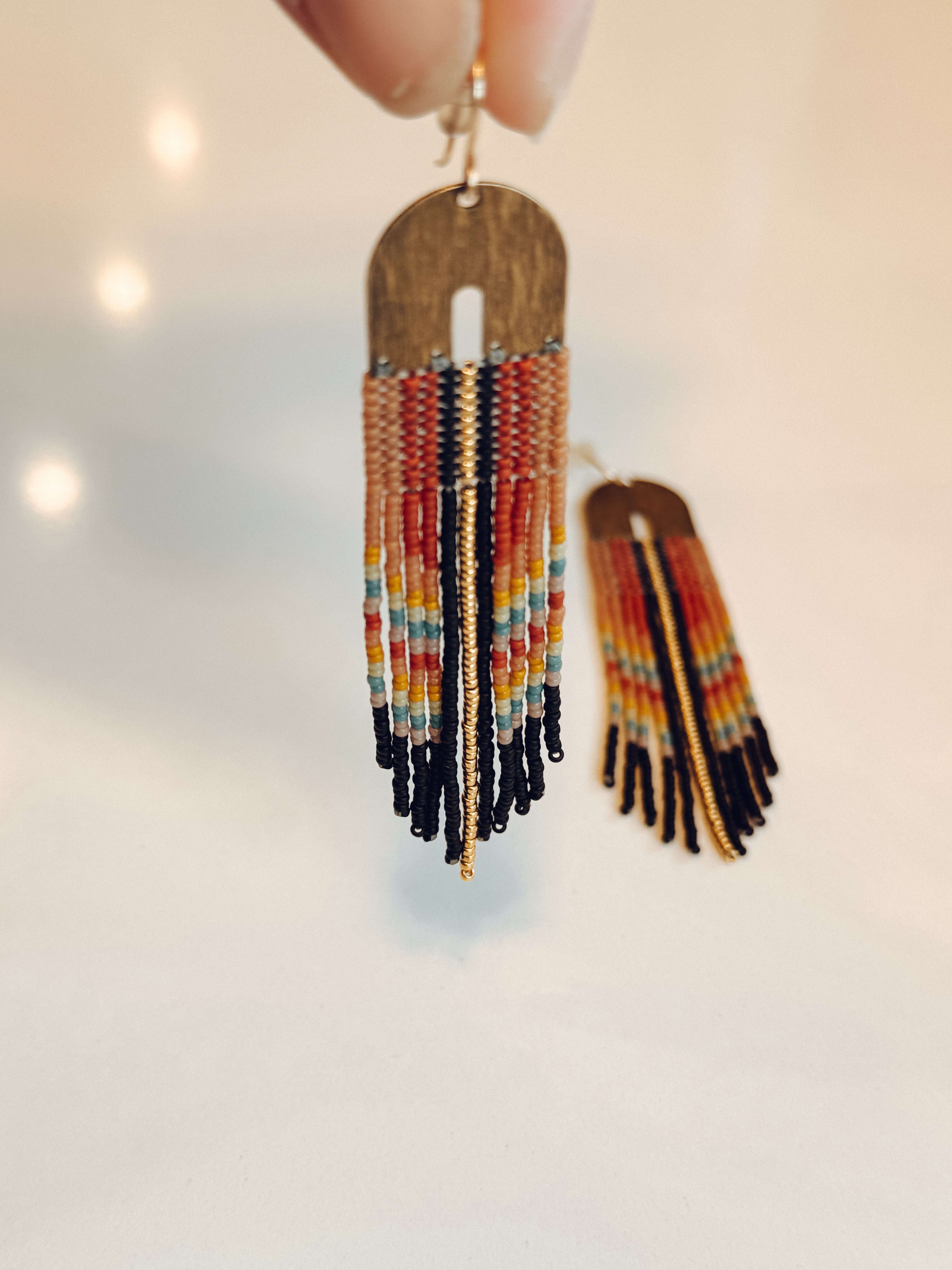 Golden Horizon Fringe Earrings