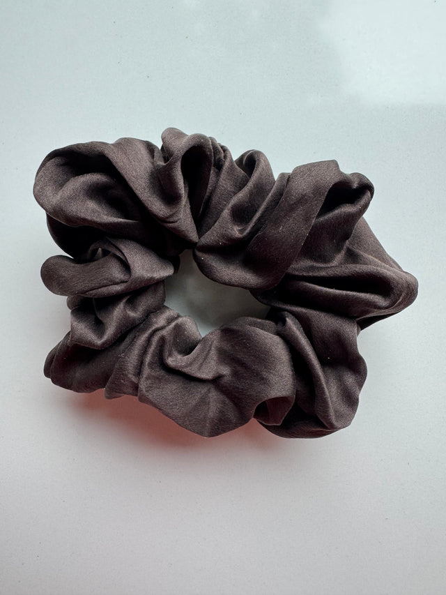 Silk Scrunchy - Cacao Noir